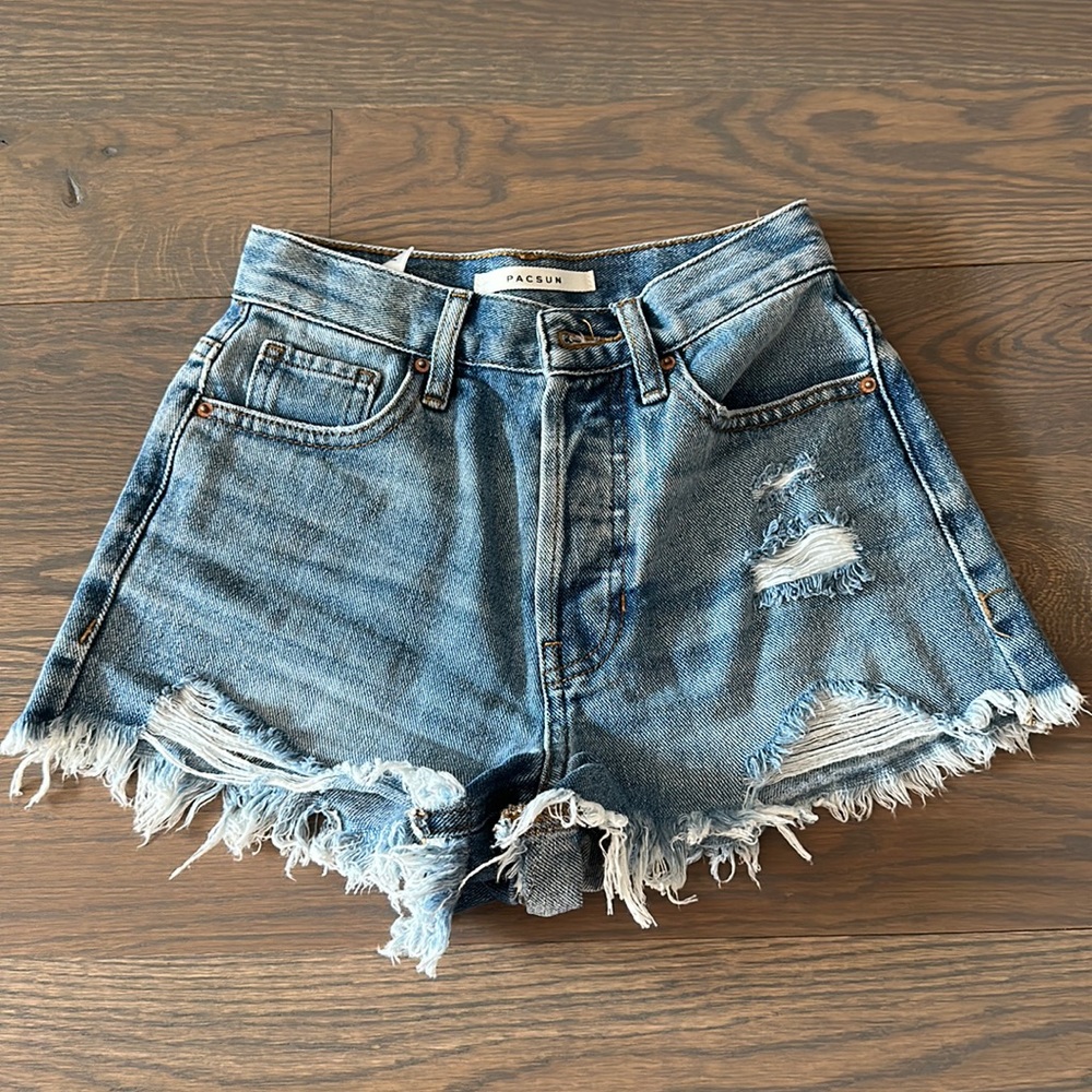PacSun Vintage High Rise Denim Shorts